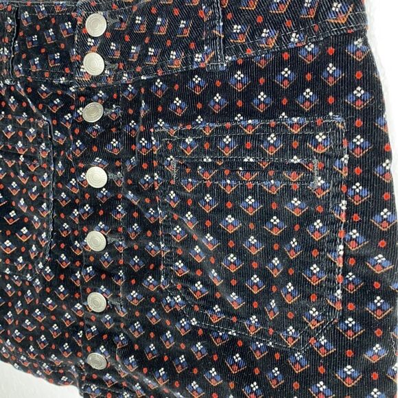 Free People Button Up Corduroy Mini Skirt - Picture 3 of 10